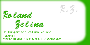 roland zelina business card